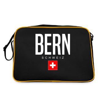 Bern Switzerland - Retro Bag - black/gold - Back