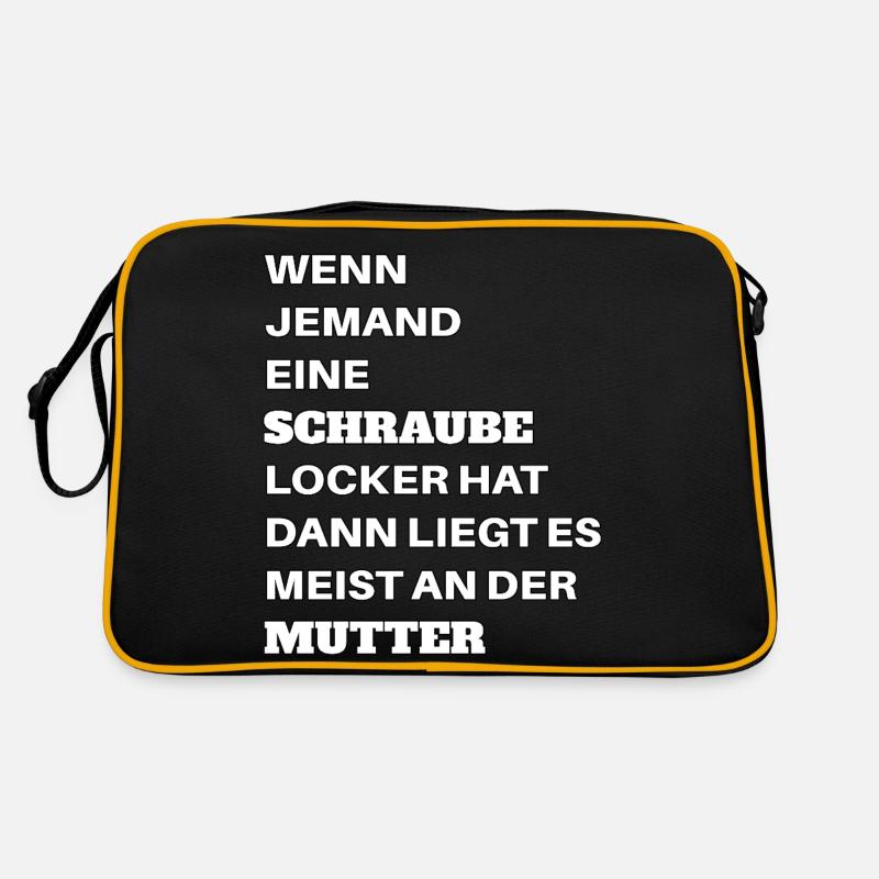 If someone has a screw loose nut saying Retro Bag