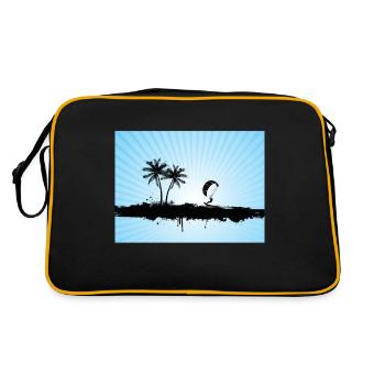Kitesurfing-Paradies Kitesurfing Paradise - Retro Bag - black/gold - Back