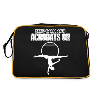 Acrobat Keep Calm And Acrobat - Retro Bag - black/gold - Back