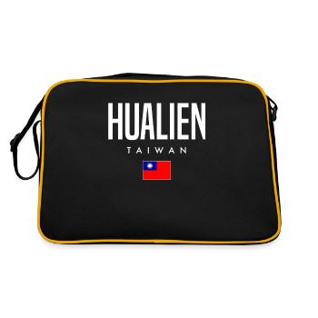Hualien, Taïwan - Sac Retro - noir/or - Dos