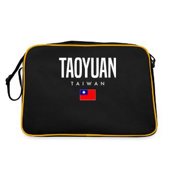 Taoyuan, Taïwan - Sac Retro - noir/or - Dos