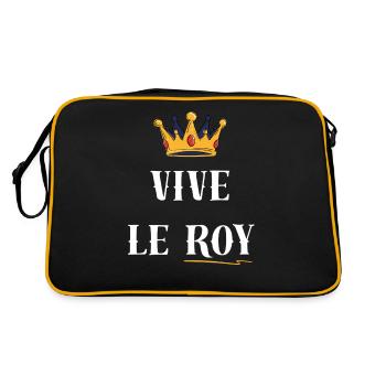 VIVE LE ROY - Sac Retro - noir/or - Dos