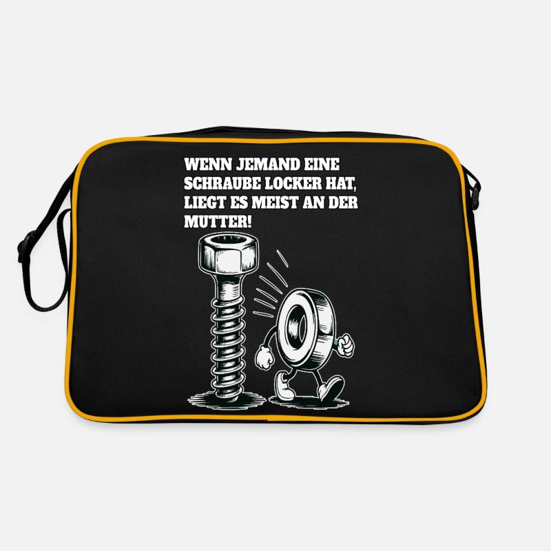 If someone has a screw loose nut saying Retro Bag