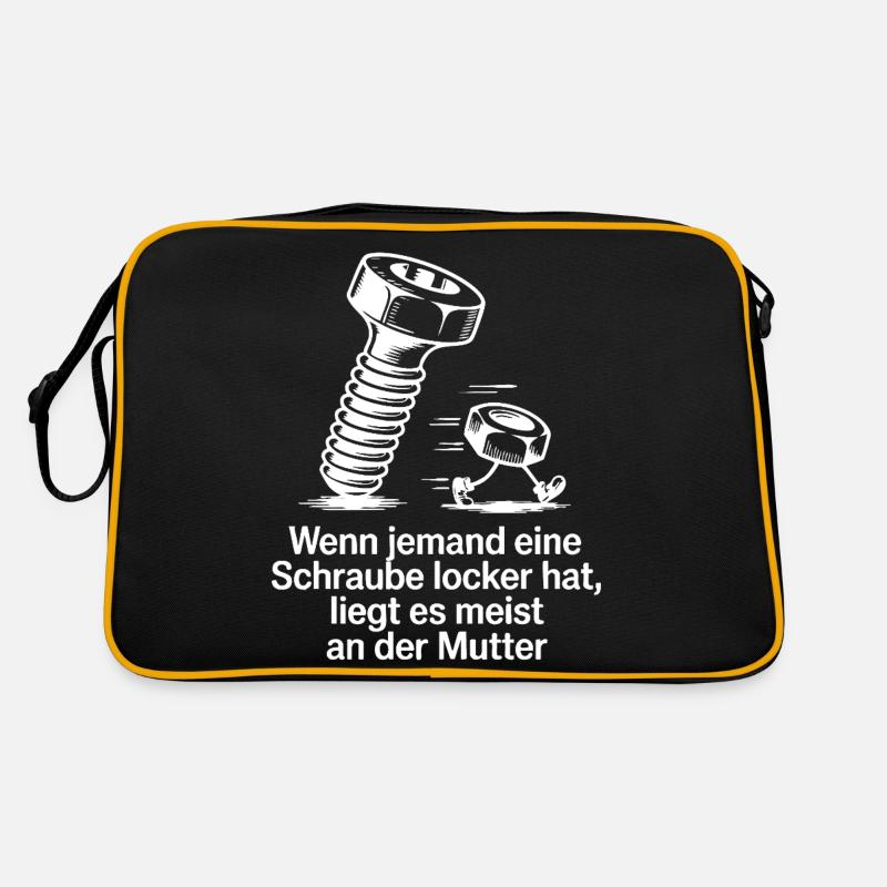 If someone has a screw loose nut saying Retro Bag