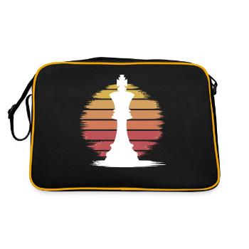 Chess King – Stylish Statement for Chess Love - Retro Bag - black/gold - Back