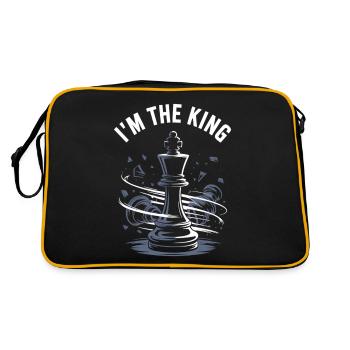 Je suis le roi – Conception d’échecs - Sac Retro - noir/or - Dos