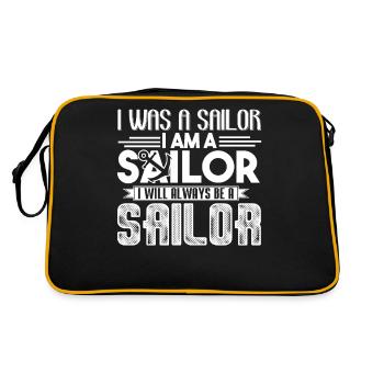 Sailor I Will Always Be A Sailor - Retro Bag - black/gold - Back