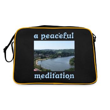 Une Méditation Calme Au Bord de La Rivière - Sac Retro - noir/or - Dos