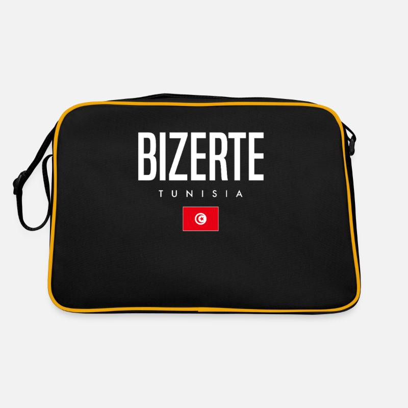 Bizerte, Tunisie - Sac Retro - noir/or
