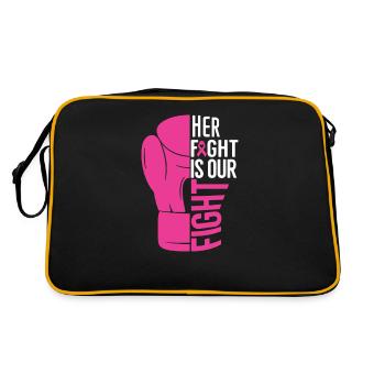 Votre combat est le nôtre - Sac Retro - noir/or - Dos