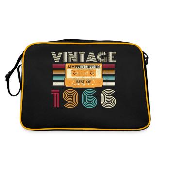 60 Année 1966 Vintage Rétro Anniversaire - Sac Retro - noir/or - Dos