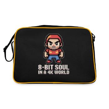 8-Bit Soul in a 4K World - Retro Bag - black/gold - Back