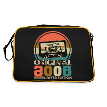20 Years 2006 Vintage Retro Birthday - Retro Bag - black/gold - Back