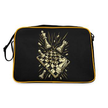 Chess Explosion Masterpiece - Retro Tasche - Schwarz/Gold - Hinten