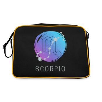 Horoscope du zodiaque Scorpion Signe du zodiaque - Sac Retro - noir/or - Dos