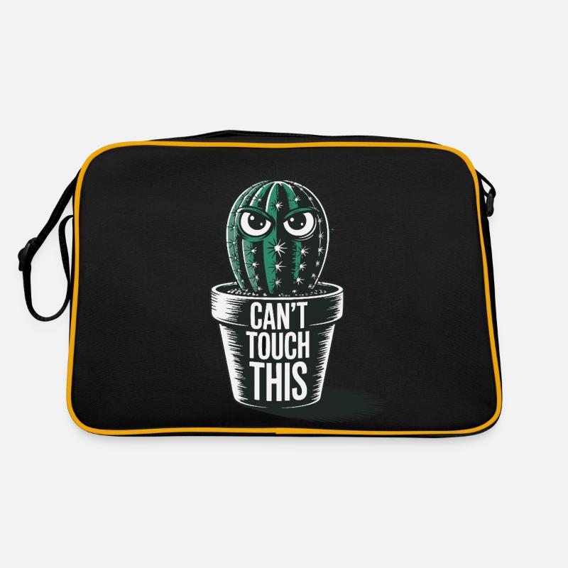 Can’t Touch This - Drôle de cactus avec dicton Sac Retro