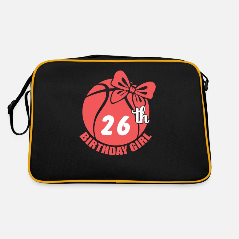 Basket-ball 26e anniversaire Basketteur Sac Retro