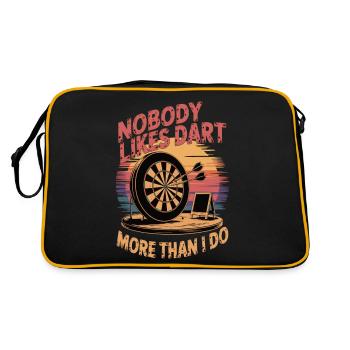 Personne n’aime Dart plus que moi - Sac Retro - noir/or - Dos