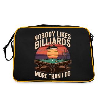 Personne n’aime le billard plus que moi - Sac Retro - noir/or - Dos