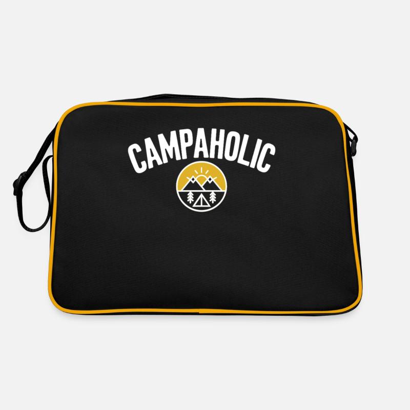 Campaholic – Für echte Campingfans Retro Tasche