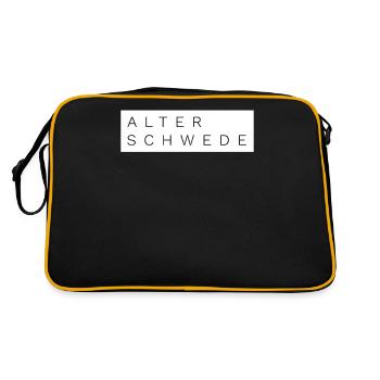 Old Swede Fun Design - Retro Bag - black/gold - Back