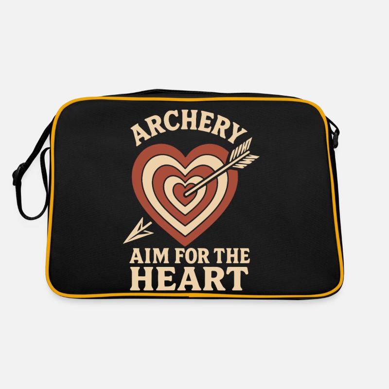 Archery Aim For The Heart Archer Bow Retro Bag