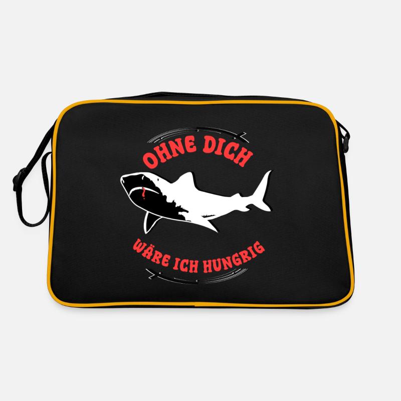 grand requin blanc drôle de dicton Sac Retro