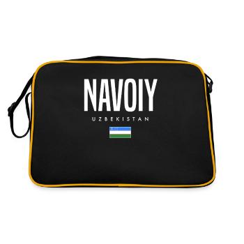 Navoiy, Ouzbékistan - Sac Retro - noir/or - Dos
