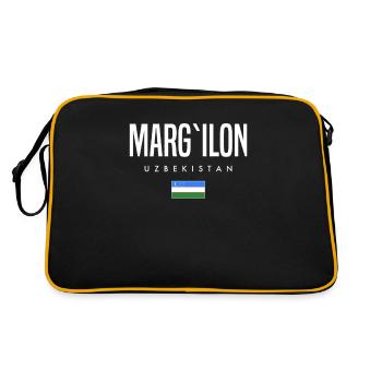 Marg’ilon, Ouzbékistan - Sac Retro - noir/or - Dos
