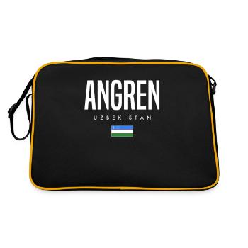 Angren, Ouzbékistan - Sac Retro - noir/or - Dos