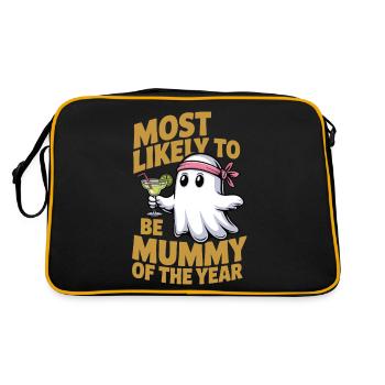 Most likely to be mummy of the year spirit - Retro Bag - black/gold - Back