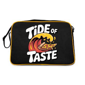 Marée du goût Pizza Wave Design - Sac Retro - noir/or - Dos