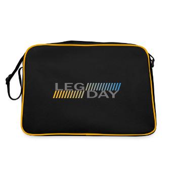 Routine d’entraînement d’entraînement physique pour les jambes - Sac Retro - noir/or - Dos