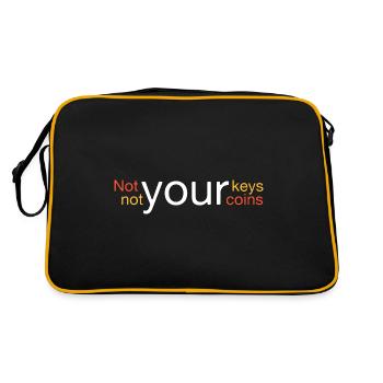 Pas vos clés, pas vos pièces - Sac Retro - noir/or - Dos