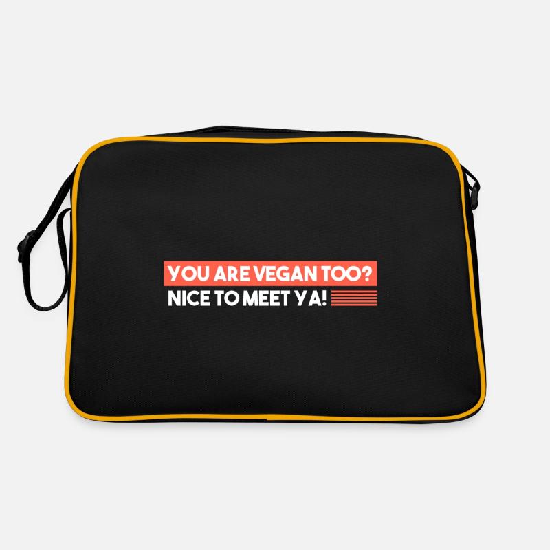 Sie sind auch Veganer? Retro Tasche