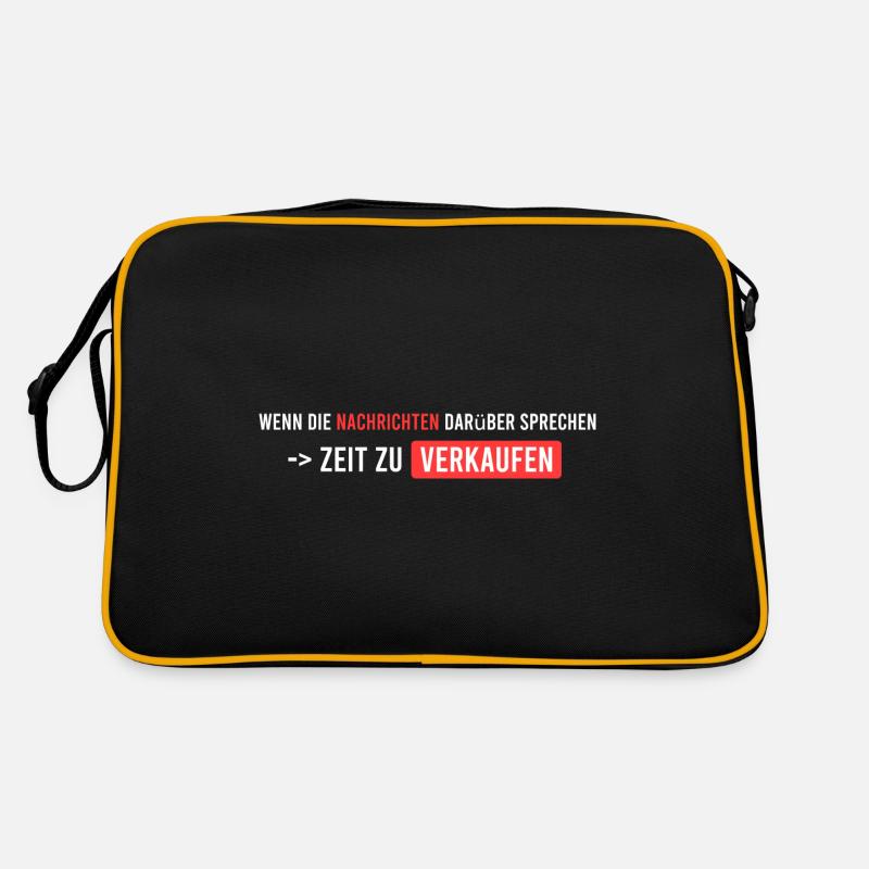wenn die Nachrichten starten Retro Tasche