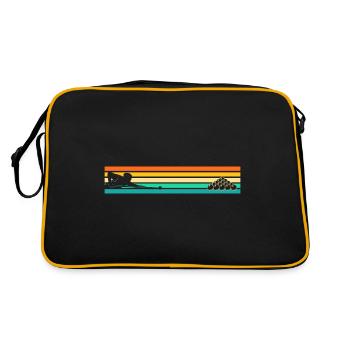 Snooker Billardtisch Retro Billiard Billard - Retro Tasche - Schwarz/Gold - Hinten