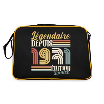 Légendaire Depuis 1971 - Sac Retro - noir/or - Dos
