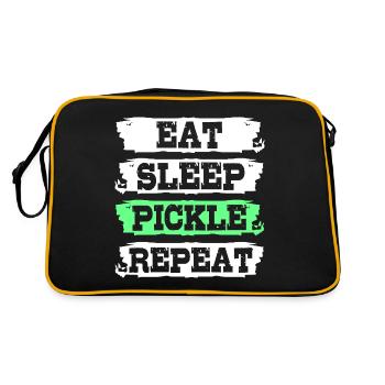 Pickle Cucumber Cucumber - Retro Bag - black/gold - Back