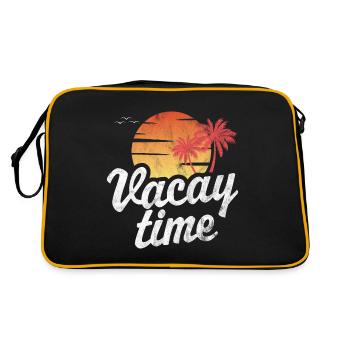 Vacay Time - Retro Bag - black/gold - Back