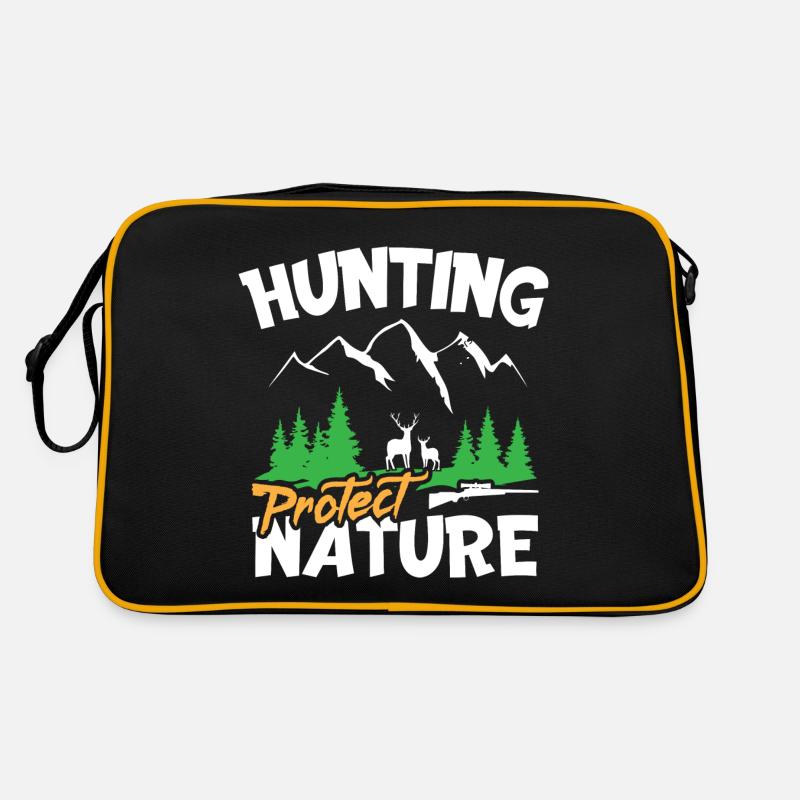 hunting protect nature Retro Tasche
