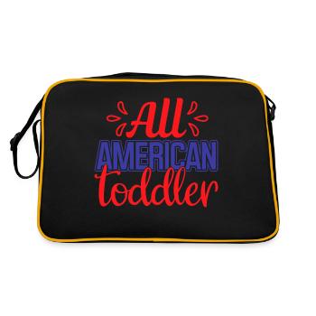 Tous les tout-petits américains - Sac Retro - noir/or - Dos