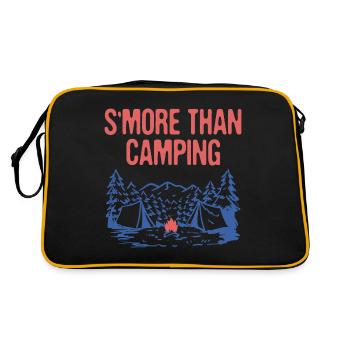 S'more Than Camping Foodie Camper Food Lover Camp - Retro Bag - black/gold - Back