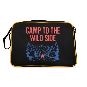 Campez au Wild Side Camping Forest Camper Woods - Sac Retro - noir/or - Dos