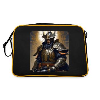 Proud Samurai Warrior Japan Asia Kendo Ninja - Retro Bag - black/gold - Back