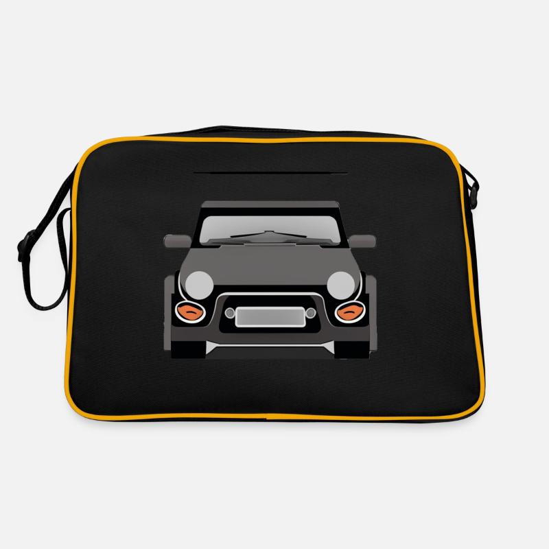 Minimalistisches Auto frontal Retro Tasche