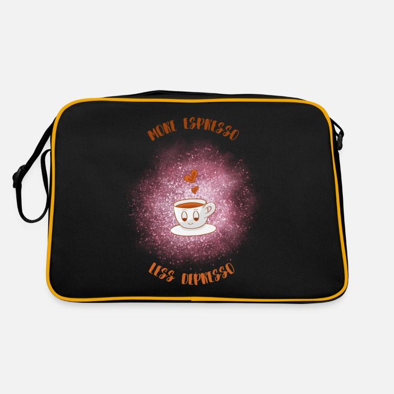Espresso, Coffee, Kaffee, Latte, Geschenkidee, Fun Retro Tasche