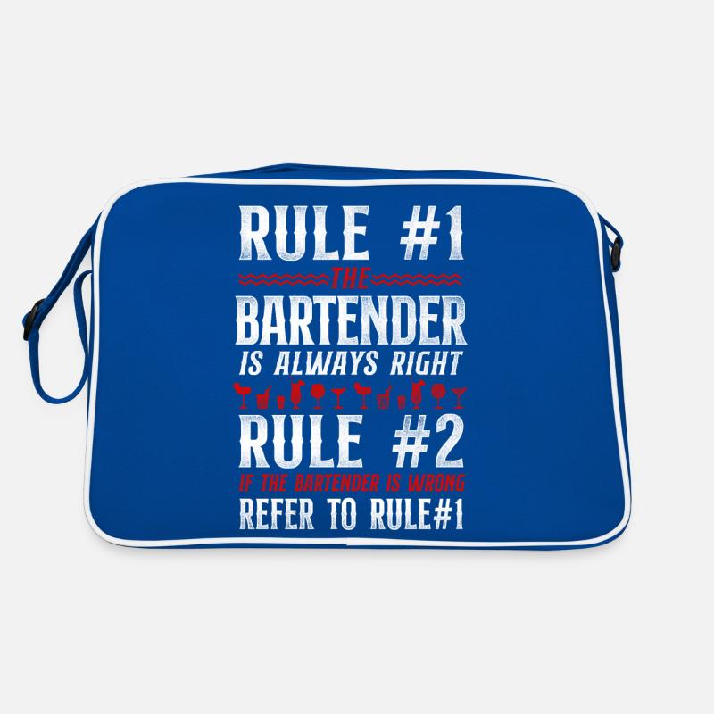 Barman Mixologue Règlement du bar Sac Retro