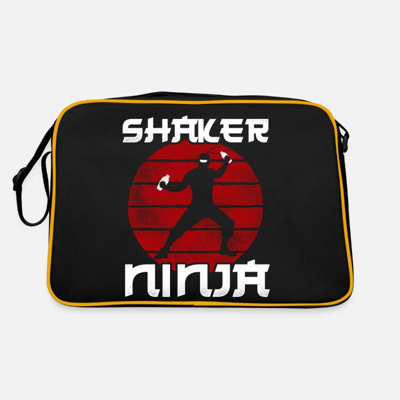 Bartender Mixologist Ninja Shaker Retro Tasche
